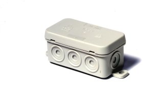 Paskirstymo dėžutė N8, paviršinė, 75 x 37 x 39 mm, IP54, pilka