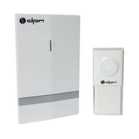 Skambutis DPM Wf538W, 25 mel., 150m, bevielis, skambutis 230V, mygtukui elemento nereikia, baltos sp.