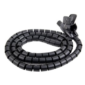 Vamzdis laidams ELECTRALINE FLEX, 25 mm, 1,8 m, juodos sp., 62042