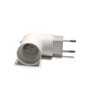 Lempos lizdas ELECTRALINE, 230V-E27, su jungikliu, baltos sp., 71190