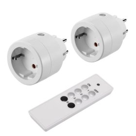 Kištukinis lizdas ELECTRALINE, su nuotolinio valdymo pultu, 30 m, komplekte 2 lizdai ir pultas, 48506