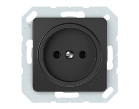 Kištukinis lizdas VILMA Sl 250, 1 vietos, įleidžiamas, be įž., antracito spalvos, RP16-001-02 SL