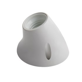 Lempos lizdas ELECTRALINE, E27, prie sienos, pakreiptas, baltos spalvos, 71137