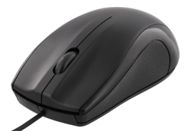 Kompiuterio pelė DELTACO MS-711, 1,2 m ilgio laidas, 1200 DPI, juodos spalvos, 5 metų garantija