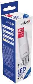 LED lemputė AVIDE, 9.5W, E27, T37 STICK, CW, 6400K, 220-240V, 1055 lm, 220°.