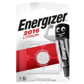 Maitinimo elementai ENERGIZER, CR2016, LITHIUM, 1 vnt.