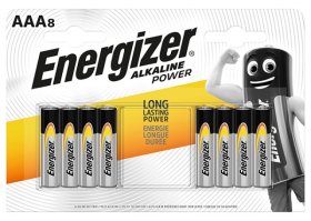 Maitinimo elementai ENERGIZER Alkaline Power, 8 vnt., AAA LR03
