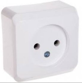 Kištukinis lizdas SCHNEIDER Prima, 1 vietos, paviršinis, be įž., baltos sp., GWN-120P, WDE001000