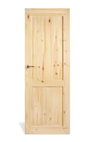 Medžio masyvo durų varčia MANOEL MARCHETTI, su išpjova spynai ir rankenai, Duo, spl. natūrali šakota pušis, matmenys 2020x700x35 mm