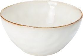 Dubuo, kreminės sp. su parudavusiu apvadu, skersmuo 15,3 cm, 625 ml