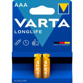Maitinimo elementai VARTA MICRO LONGLIFE, 2 vnt., AAA, LR3