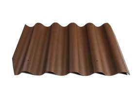 Banguotas lakštas ETERNIT Gotika L21, matmenys 585 x 920 mm, ruda spalva