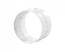 Ventiliacinė jungtis PLASTIVENT, d125, apvali, plastikinė, balta, 212P