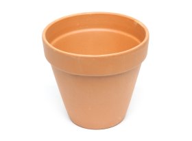 Keraminis lauko vazonas, terakota sp., 27 x 27 x 25 cm.