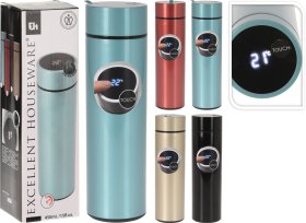 Termo butelis su termometru, 450 ml, 4 skirtingos sp.