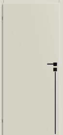 Laminuotos vidaus durys su užlaida VOSTER Intarsja 90, kairinės, spl. Grau, 2030x744x40 mm