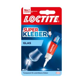 Klijai LOCTITE Super Kleber Glass, stiklo klijavimui, 3 g