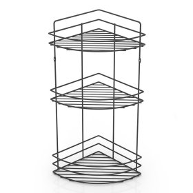 Lentynėlė BENEDOMO We-D218B, 50 x 21 x 21 cm, kampinė, 3 aukštų, juoda, matinė