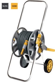 Laistymo žarnos vežimėlis HERVIN GARDEN+ HG-8002-20, komplekte su 20 m 1/2"" žarna, jungtimis ir žarnos antgaliu