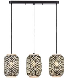 Pakabinamas šviestuvas RABALUX Adalla 72093, E27 3 x MAX 40W, plotis 575 mm, atstumas nuo lubų 1700 mm, IP20, juodos sp.