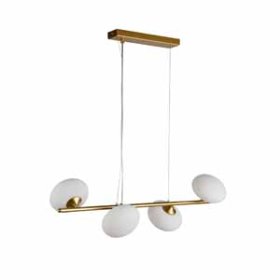 Pakabinamas šviestuvas SEARCHLIGHT Lux & Belle, G9, 230x230x760 mm, aukso sp., 93041-4GO 