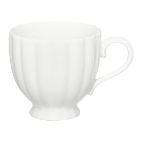 Puodelis AMBITION CURLY, porcelianinis, 250 ml, balta sp., ST