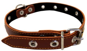 Antkaklis, su skylutėmis 2.3x52 cm, rudas