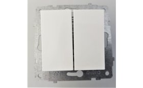 Jungiklis OVIVO 24131, 2 klavišų, įleidžiamas, baltos spalvos