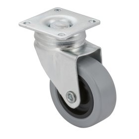 Pasukamas ratukas WALTECO, d-50 mm, su plokštele, apkrova 35 kg