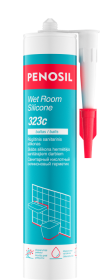 Silikoninis hermetikas PENOSIL Wet Room Silicone 323C, 280 ml, rūgštinis, baltos spalvos