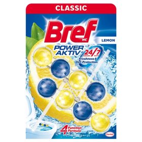 WC valiklis - gaiviklis BREF Power Aktiv Lemon, 2 x 50 g