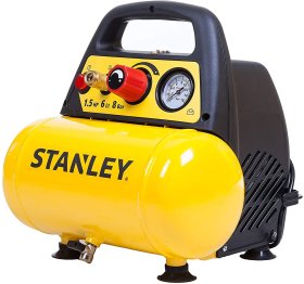 Oro kompresorius STANLEY DN 200/8/6, galia 1100 W, slėgis 8 Bar, srautas 180 l/min, talpa 6 l