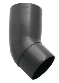 Alkūnė 45° MARLEY, 75mm, antracito metalo spalva, 360522