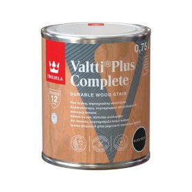Medienos dažyvė TIKKURILA Valtti Plus Complete, 0,75 l, spalva BLACK EBONY