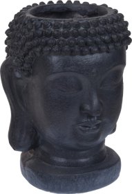 Lauko vazonas "Buddha", 25 x 26 x 35 cm., juodos sp.