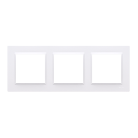Rėmelis KONTAKT SIMON 10, baltas sp., 3 viet., CR3/11