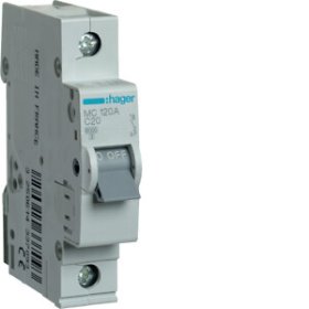 Automatinis išjungiklis HAGER Mc120A, 1P, 20 A, 6 kA, C