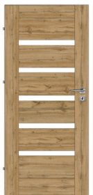 Laminuotos vidaus durys su užlaida VOSTER Etna 10, dešininės, spalva Oil oak, matmenys 2030 x 744 x 40 mm