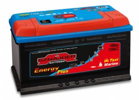 Akumuliatorius SZNAJDER Energy Plus Marine, 12V,100Ah,720A,EN,350x175x190mm, gilaus iškrovimo, rūgšt.,valtims su elektr. varikliais, kemper.,navigacijos prietaisams
