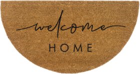 Kilimėlis LAKO Welcome Home, 40 x 75 x 1,5 cm, pusapvalis, 100% kokos plaušas, K1427-056, Vokietija