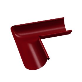 Latako vidinis kampas BILKA, skersmuo 125mm, 90 laipsnių, raudona spalva, RAL3011