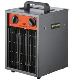 Statybinis šildytuvas-termoventiliatorius HERVIN TOOLS+, 3000 W, apšildomas plotas 30 m2, IFH01-3000