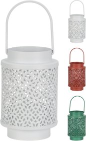 Metalinis žibintas, 3 skirtingos spalvos, 80 x 80 x 11,5 cm