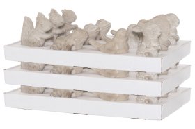 Sodo dekoracija 4LIVING SODO GYVŪNAI, smėlio sp., 4 skirtingi dizainai