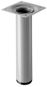 Baldų koja HETTICH, reguliuojama, aliuminio spl., d-30 mm, 150 mm, 9129106