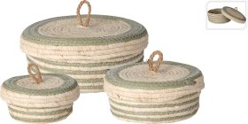 Pintas krepšelis, su dangčiu, 29 x 29 x 11 cm