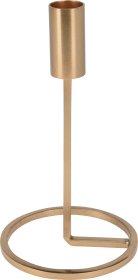 Žvakidė, metalinė,  aukso sp., 105 x 105 x 190 mm