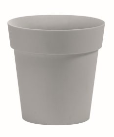 Plastikinis vazonas NICOLI Arke, pilkos sp., 15 x 12 cm.