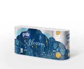 Tualetinis popierius GRITE Blossom, 3sl., 8 vnt.