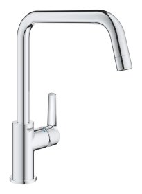 Plautuvės maišytuvas GROHE Quickfix Start, U formos snapas, chromas, 30470000